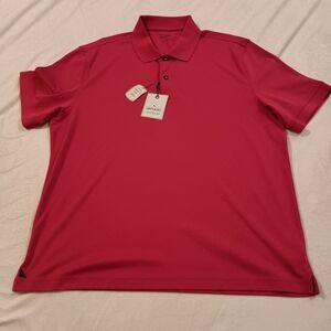 UNTUCKit Wrinkle-Free Damaschino Polo Men's Size XL Cranberry